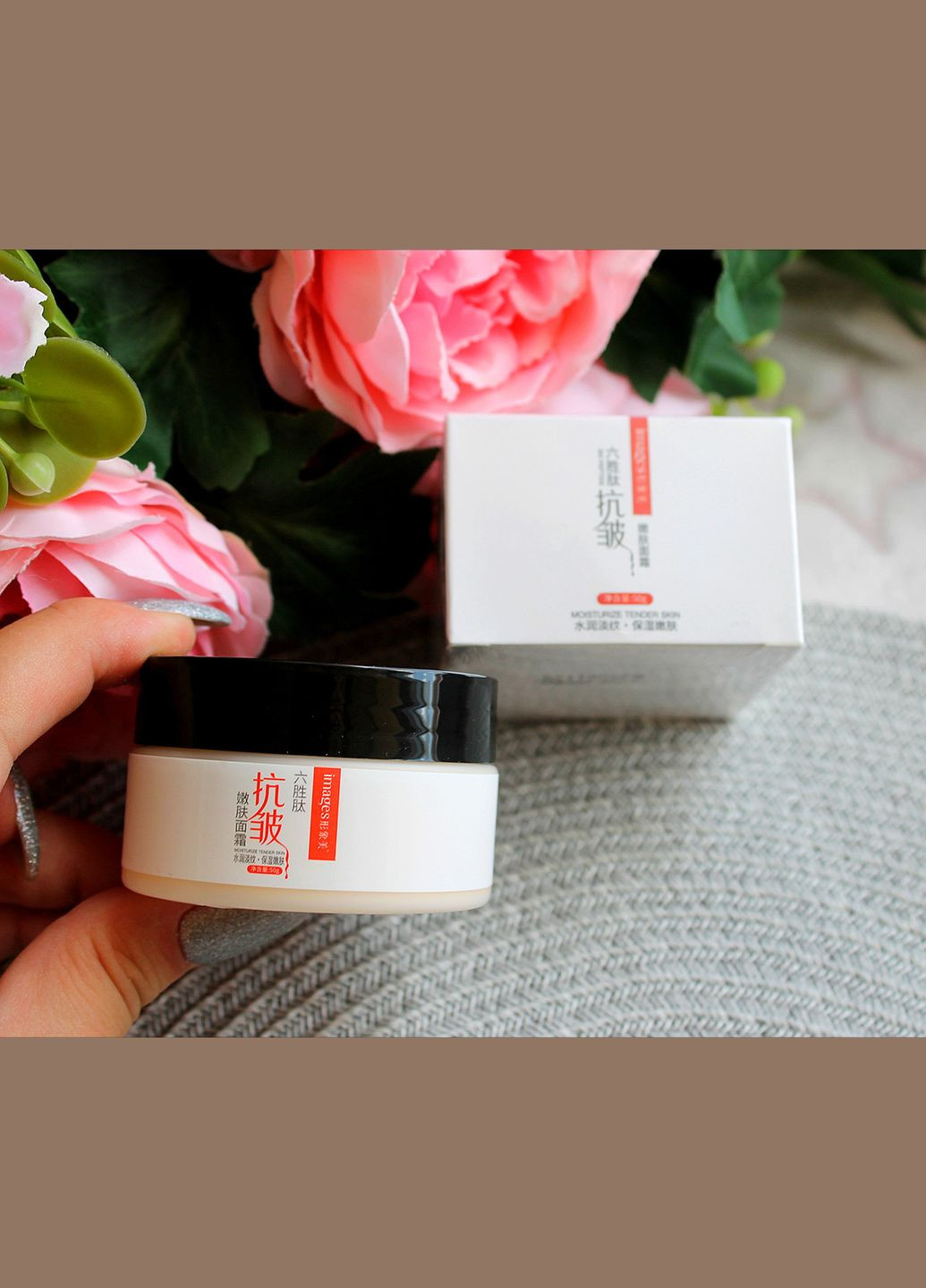 Images Антивіковий Крем для обличчя з Пептидами й Азіатською Центелою проти зморщок регенерувальний 50g — Крем, Китай (307822382)