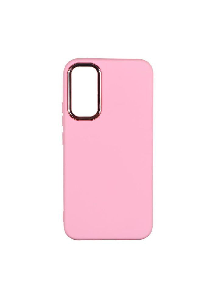 Чехол Silicone Cover Metal frame для Samsung Galaxy A34 5G (A346) Light pink No Brand (311309378)