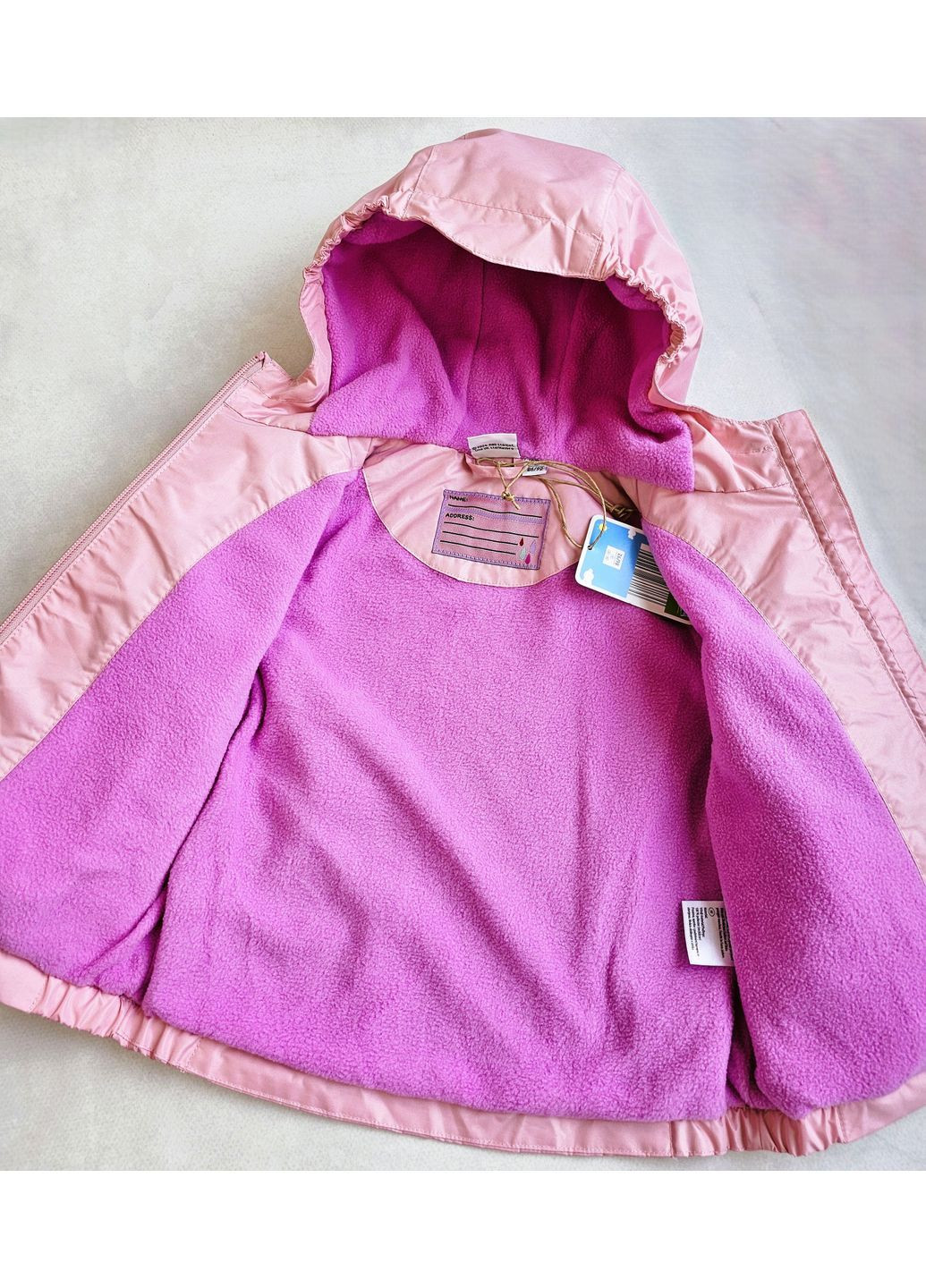 Дождевик детский костюм на флисе для девочек Peppa Pig Куртка та Напівкомбінезон (371282133)