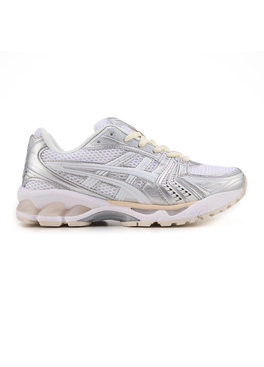 Белые демисезонные кроссовки мужские asics gel-kayano 14 white silver асикс гель кахано 14 белые No Brand