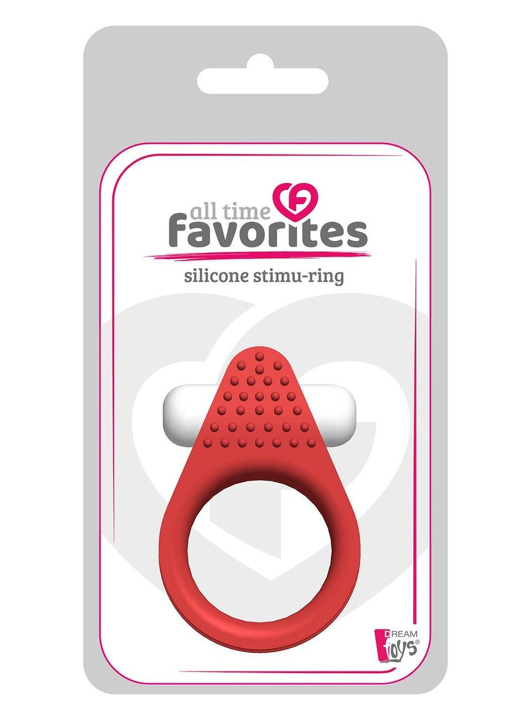 Эрекционное кольцо LIT-UP SILICONE STIMU RING 1, RED Dreamtoys (290667859)