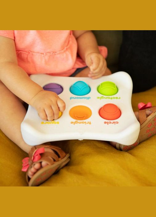 Сенсорна розвиваюча іграшка Fat Brain Toys Dimpl Duo F208EN Колір Форма Брайль No Brand (322394950)