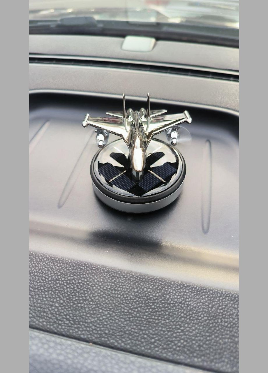 Автомобільний Ароматизатор в машину літак на сонячній батареї срібло No Brand (317565193)