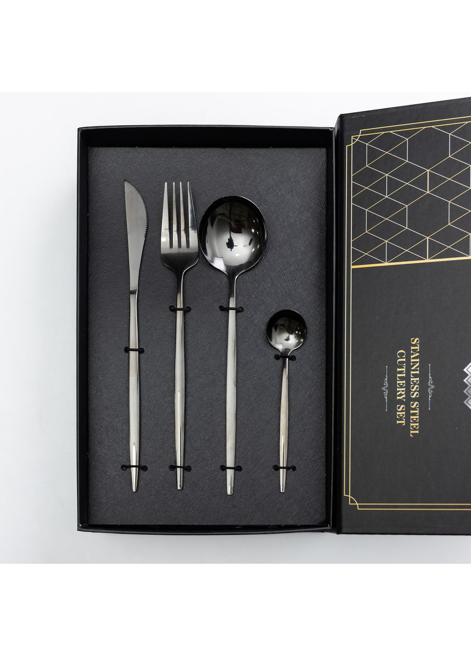 Набір столових приборів 24 предмети набір ложок виделок і ножів на 6 персон Yiwu (360454945)