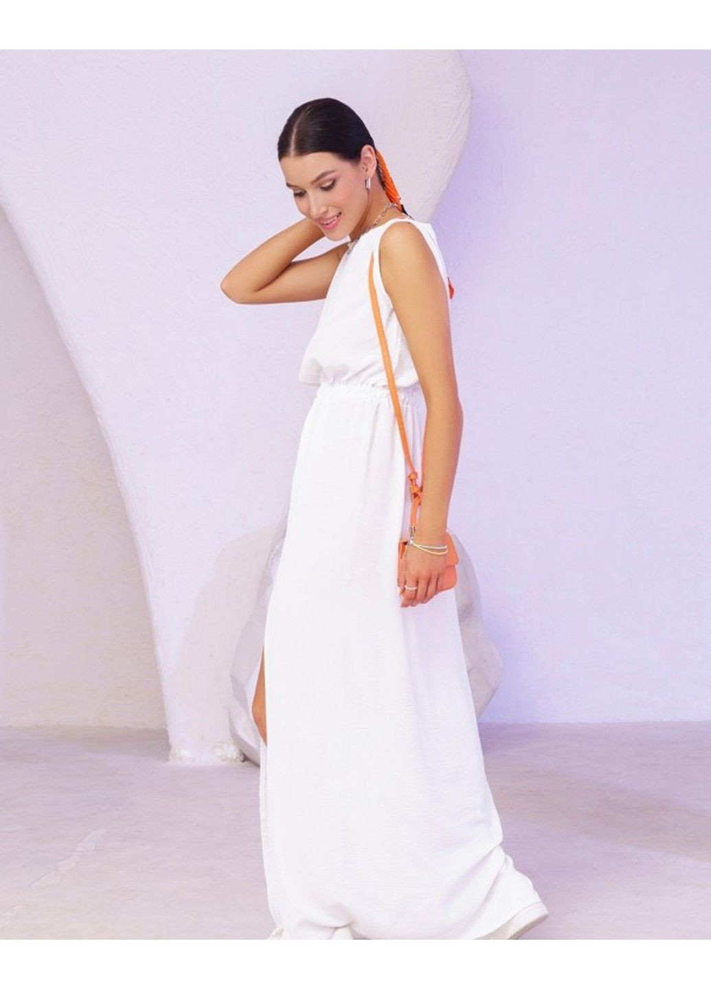 Білий повсякденний сукня 13406 білий ISSA PLUS