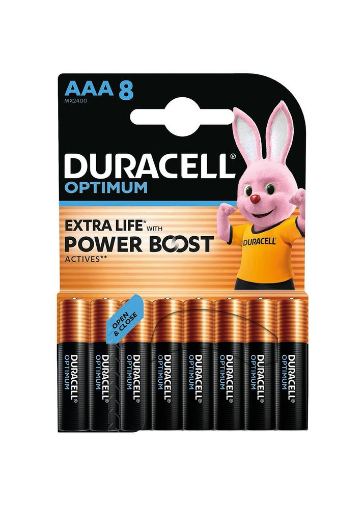 Щелочные батарейки Optimum AAA 8 шт (5015602) Duracell (316026970)
