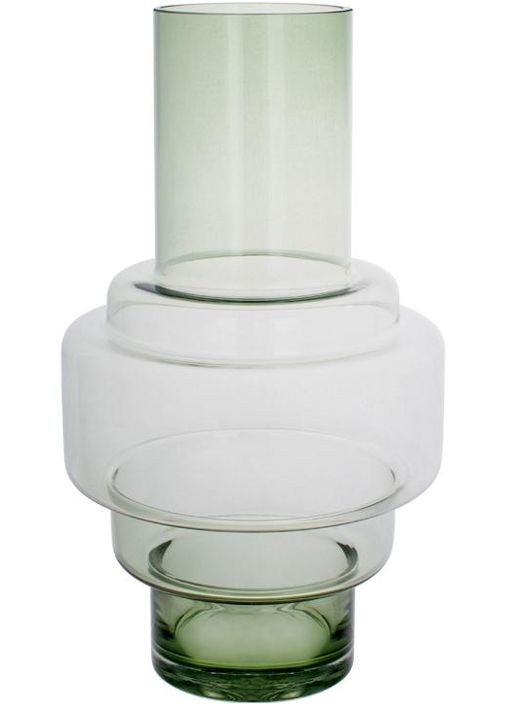 Скляна ваза Ariadne зелена 20 см для квітів та декору. Bona (368990526)