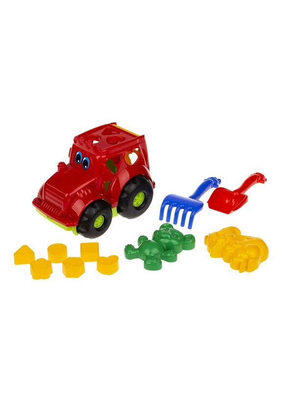 Сортер-трактор "Кузнечик" №2 0336 Красный Colorplast (315789007)