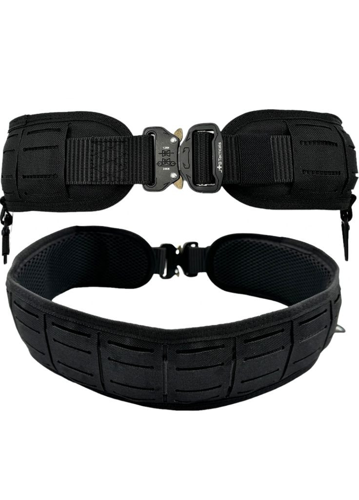 Армейский Тактический Ремень для Стрельбы с Лазерной Резкой Molle JB-05 Черный JB Tacticals (336550262)