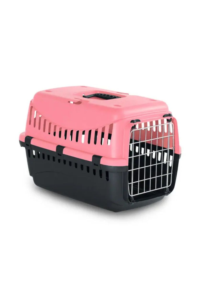Переноска для тварин Джипсі коралове з металевими дверима (Велика 58*38*38 см) МР (Італія) Bergamo (367725405)