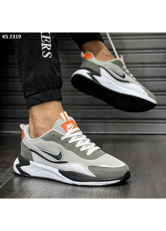 КРОСІВКИ ЖІНОЧІ NIKE AIR GRAY BRIGHT НАЙК АІР No Brand сірі демісезони (369390462)