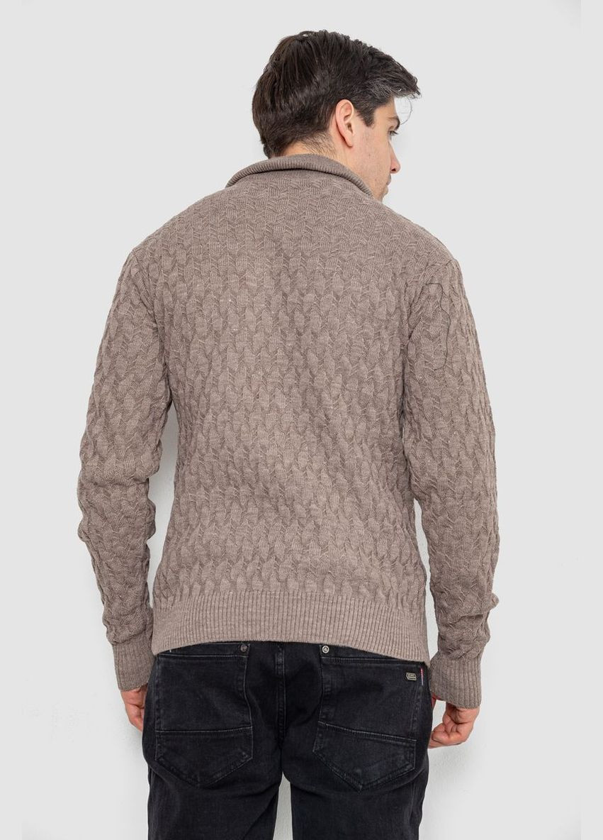Коричневий демісезонний светр чоловічий однотонний Sport Line