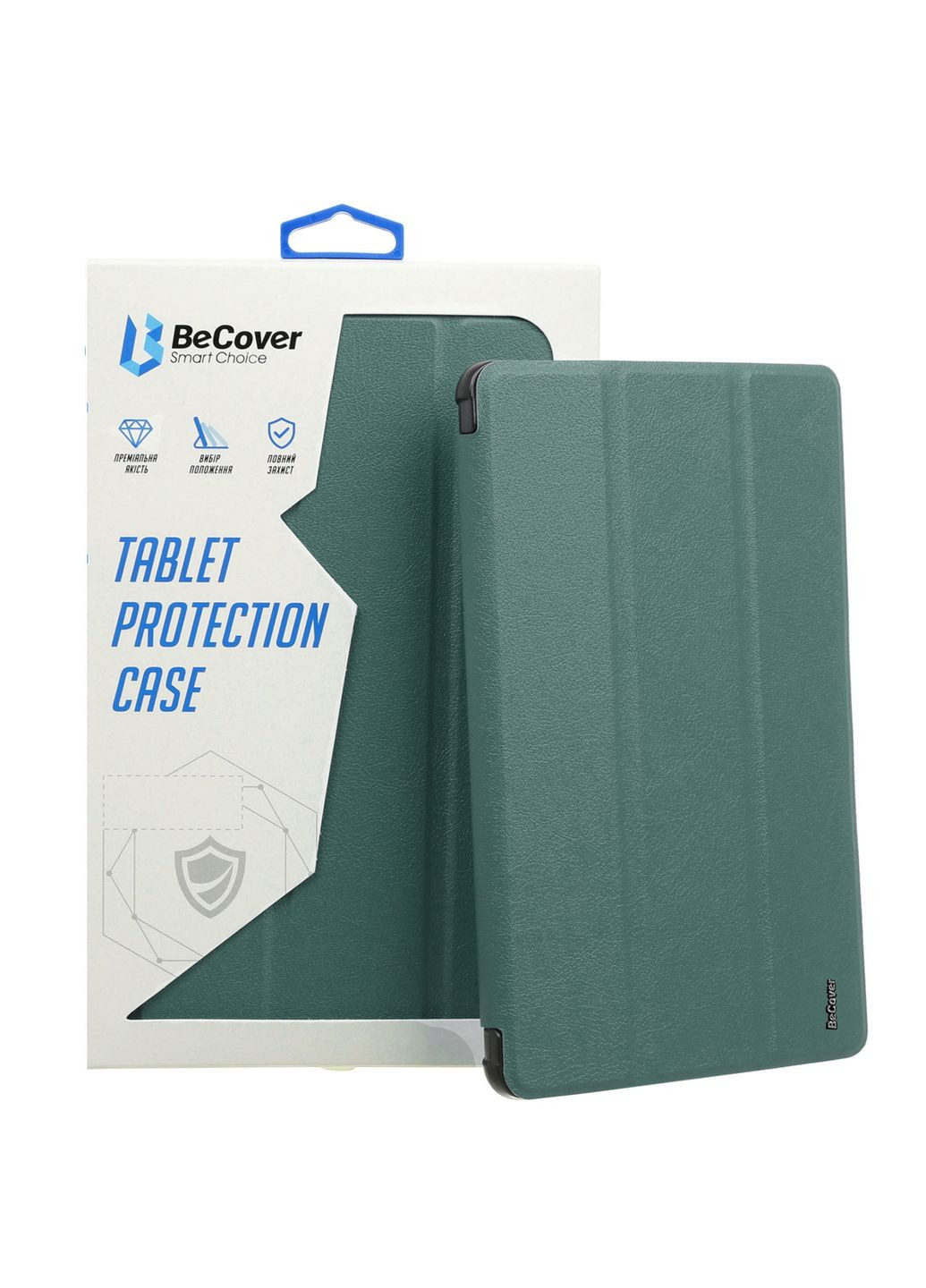 Чохол Soft Edge з кріпленням Apple Pencil для Apple iPad Air 11" M2 2024 Dark Green (711426) BeCover (366220092)