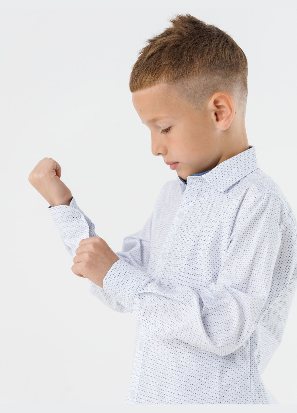 Белая повседневный рубашка DENIZ