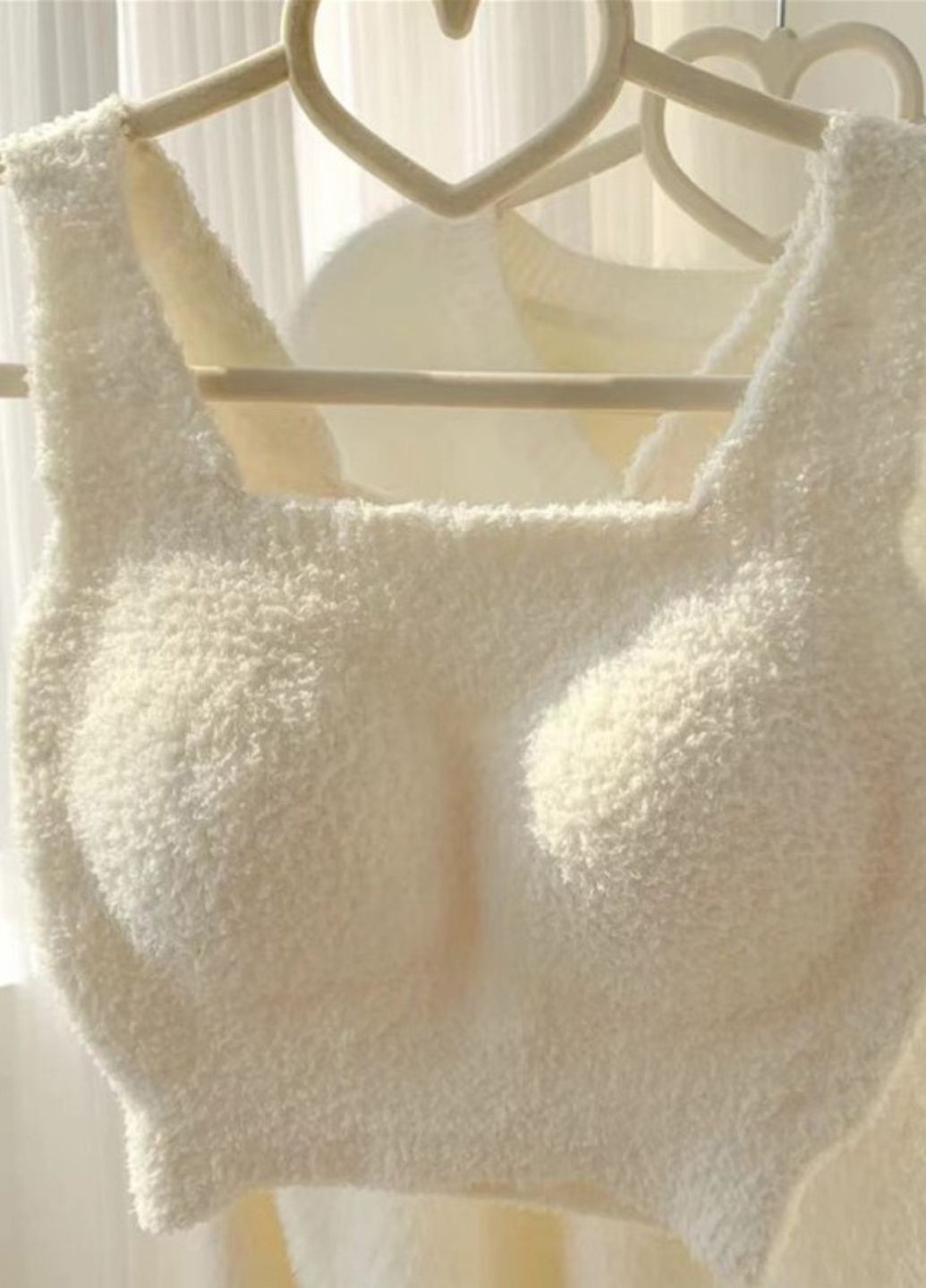 Молочный топ топ из искусственного меха "sherpa" с формованными agnificent чашками (986-44) m Macarena без косточек полиэстер