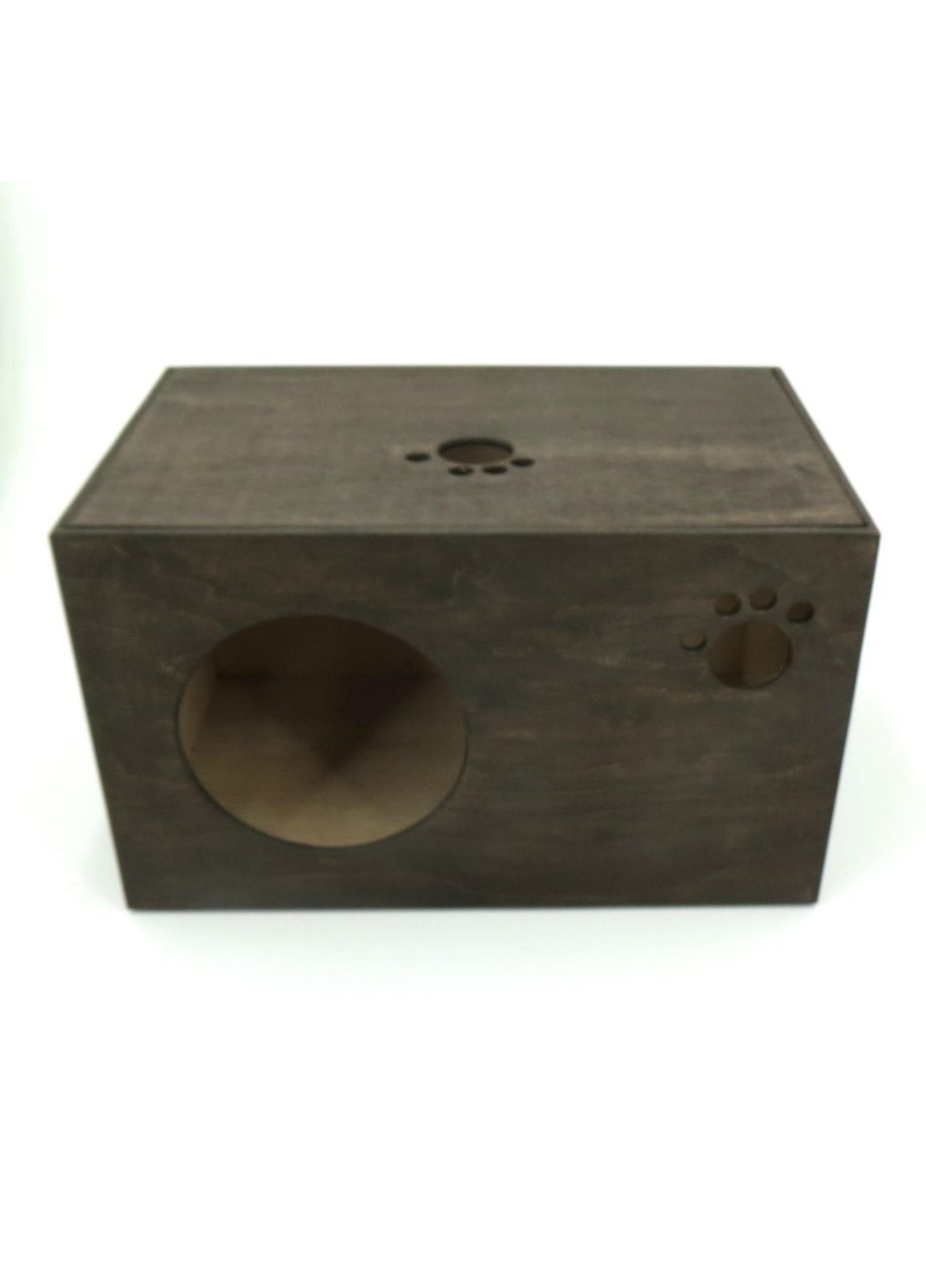 Домик для кошки из дерева Рашель мокко (ДДК-000410) No Brand (328453049)