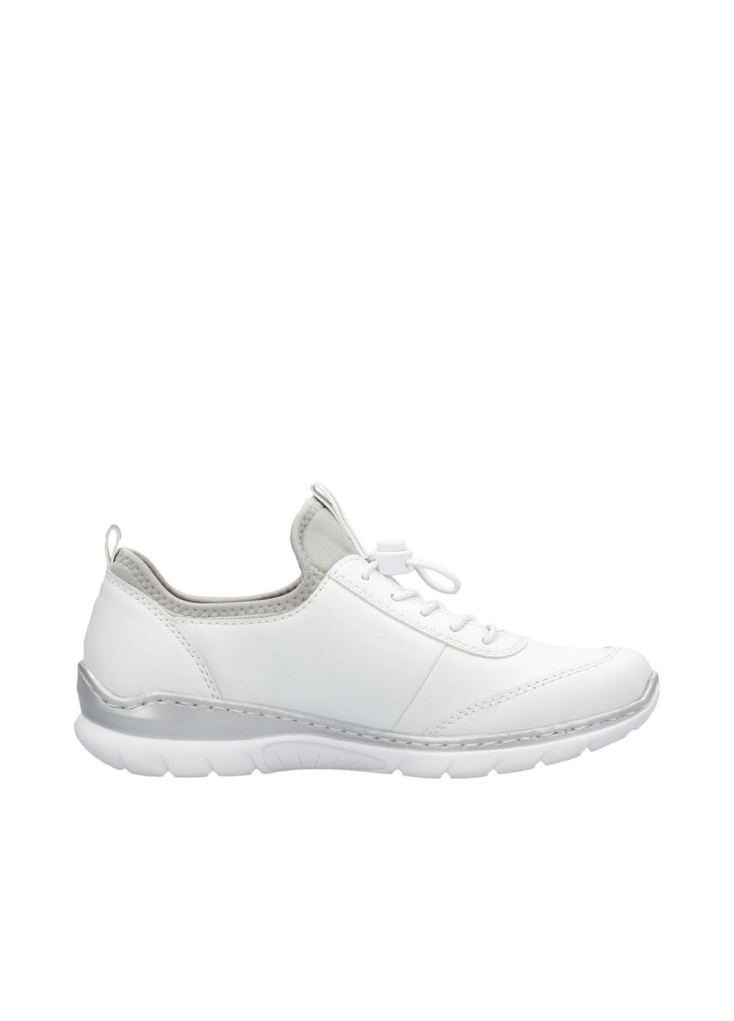 Белые всесезонные кроссовки (р) экокожа 0-1-1-l-3259-80 Rieker