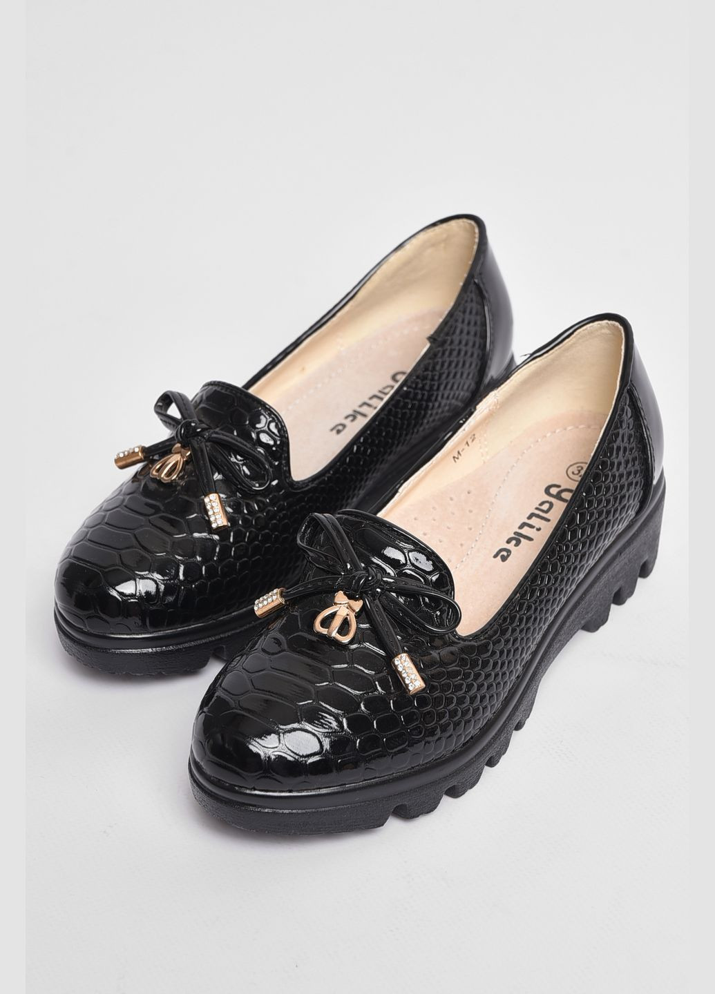 Туфлі дитячі для дівчинки чорного кольору Let's Shop (289456926)