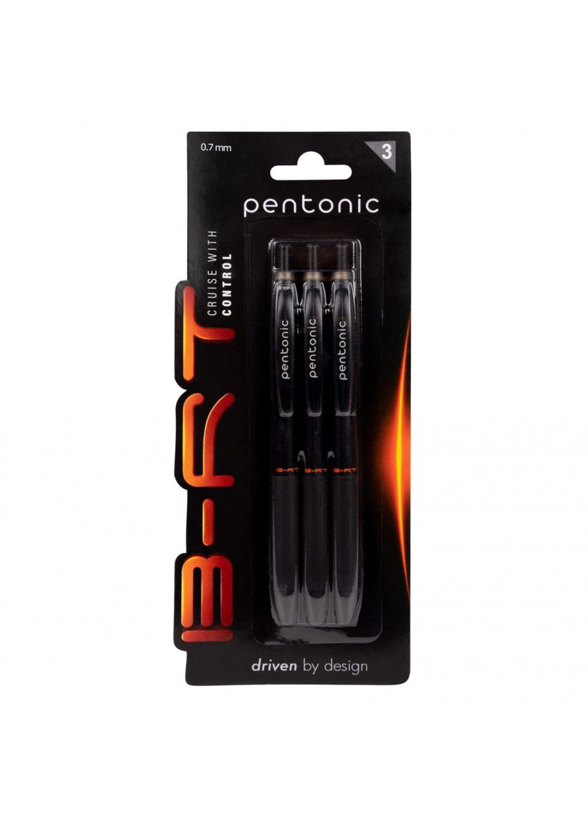 Набор шариковых автоматических ручек 412188 3 шт/уп Pentonic (365680393)