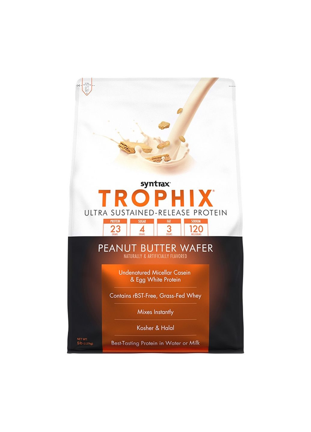 Протеїн Trophix, 2.27 кг Вафлі з арахісовим маслом Syntrax (293482239)