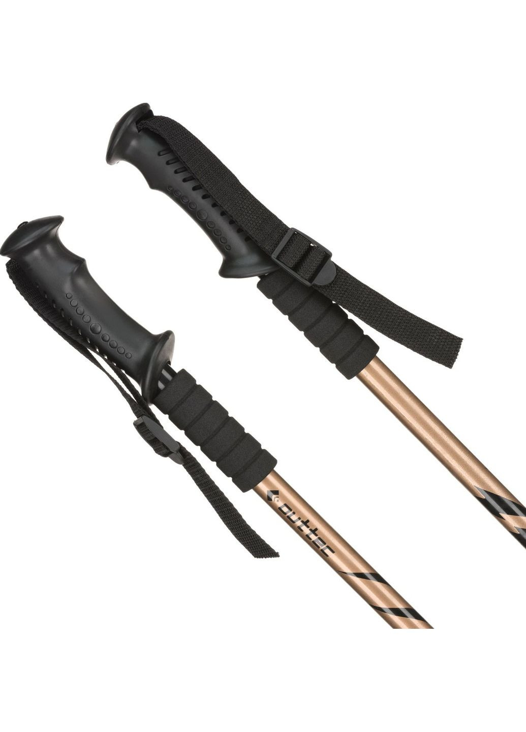 Трекінгові палки карбонові 3-х секційні 70-135см Anti-shock Outtec (296119641)