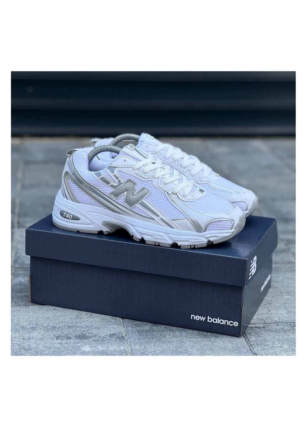 Белые летние мужские кроссовки No Brand