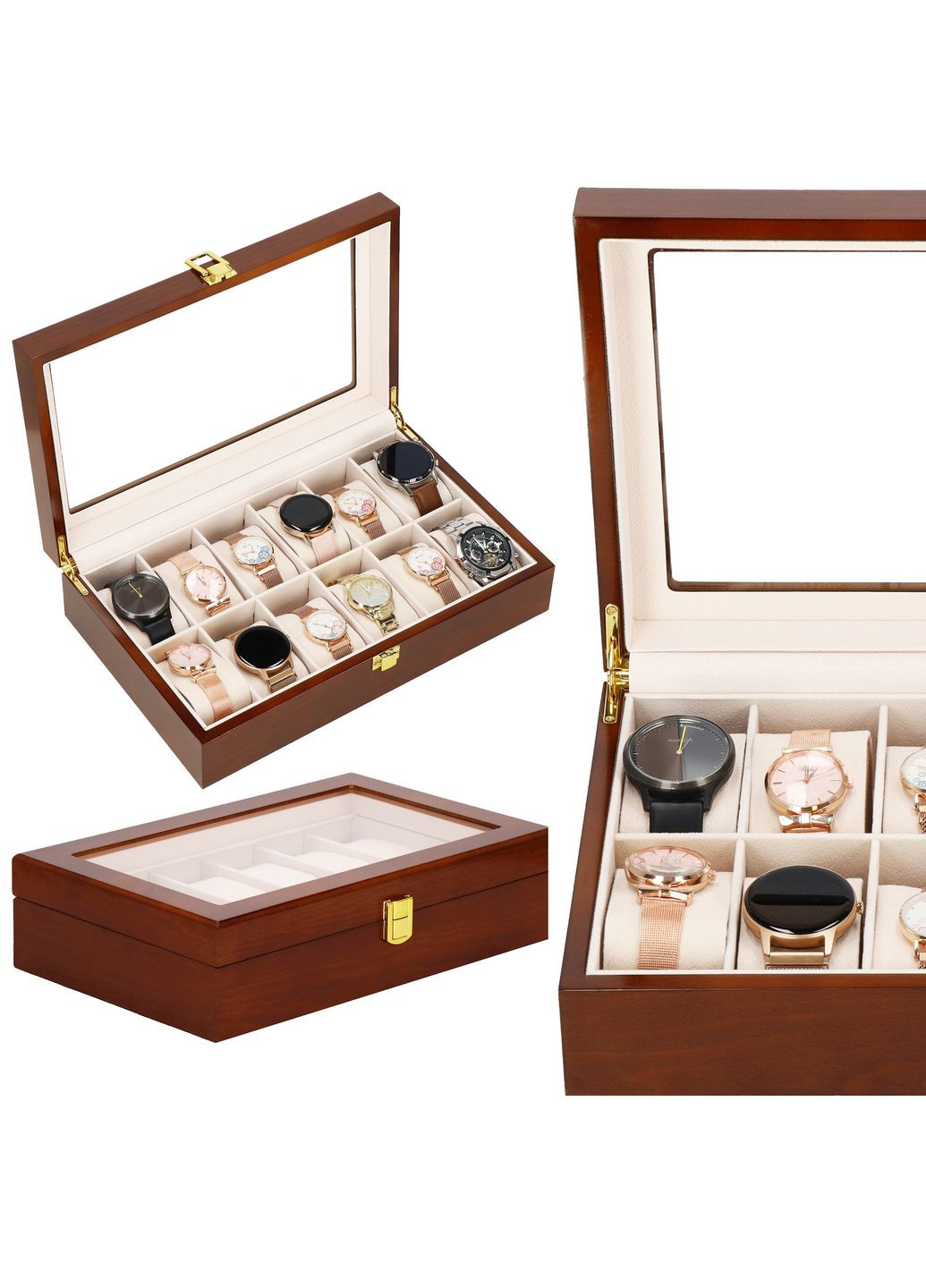 Скринька (органайзер) для зберігання годинників 31.5 x 20 x 8 см Springos ha1069 (290710150)