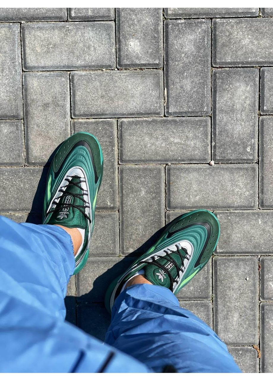 Серые демисезонные кроссовки мужские adidas ozelia green адидас озелия No Brand