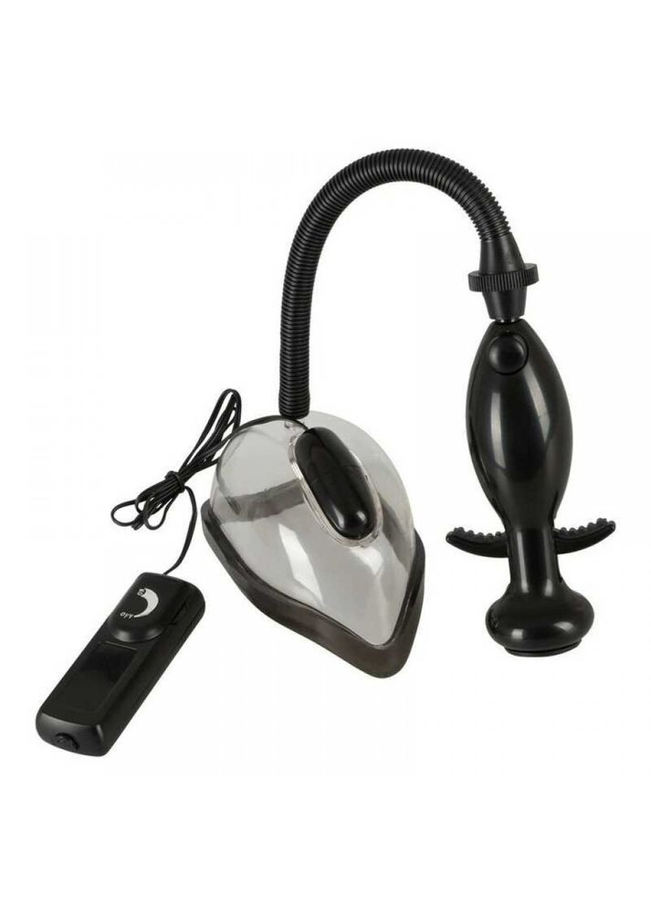 Вакуумний насос для статевих губ, з вібрацією, чорний You2Toys (306440825)