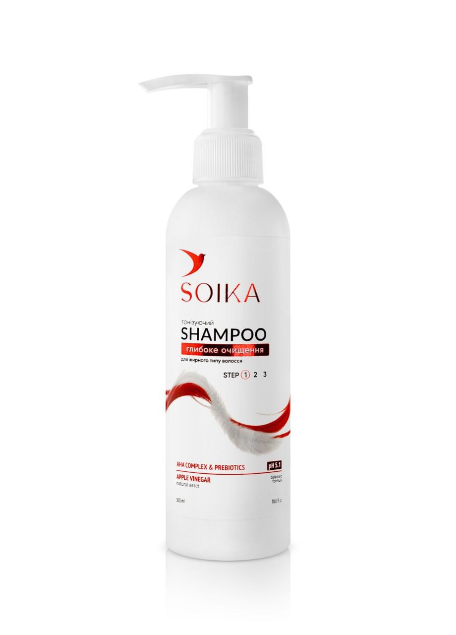 Шампунь для жирных волос Глубокая очистка 300 мл(4820206214614) Soika шампунь для жирного волосся сойка глибоке очищення (291424320)