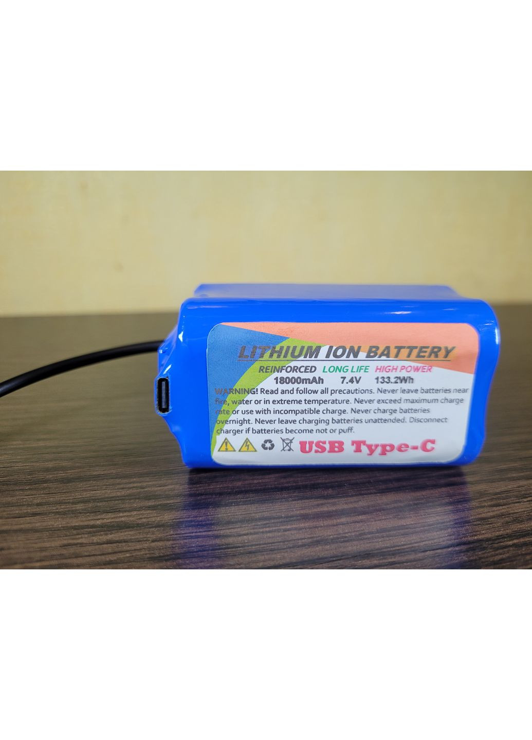 Аккумулятор для корпового кораблика 7.4 v, 18000 мАч с Type-C No Brand (370395765)