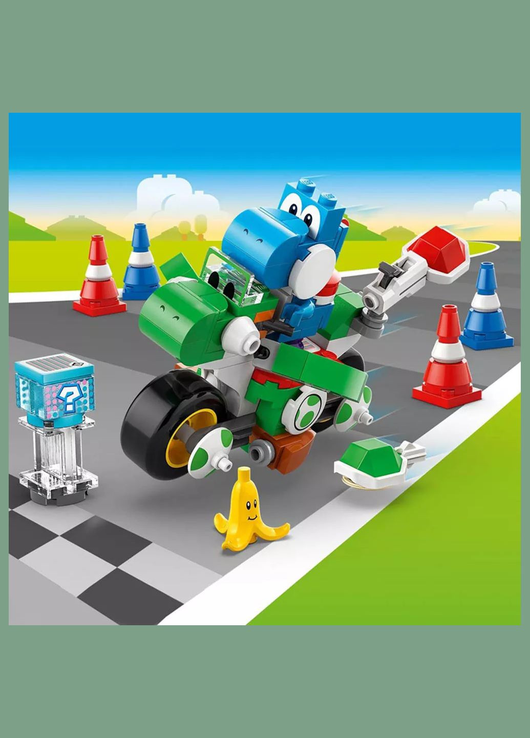 Конструктор Super Mario Мотоцикл Йоши (72031) Lego (333252354)