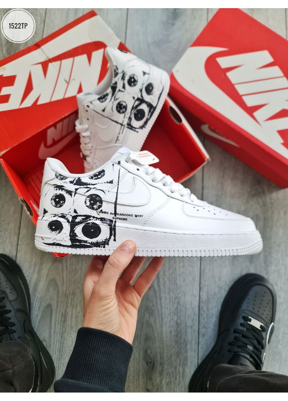 Цветные демисезонные кроссовки мужские nike air force 1 low х comme des garçons supreme найк аир форс 1 премиум No Brand