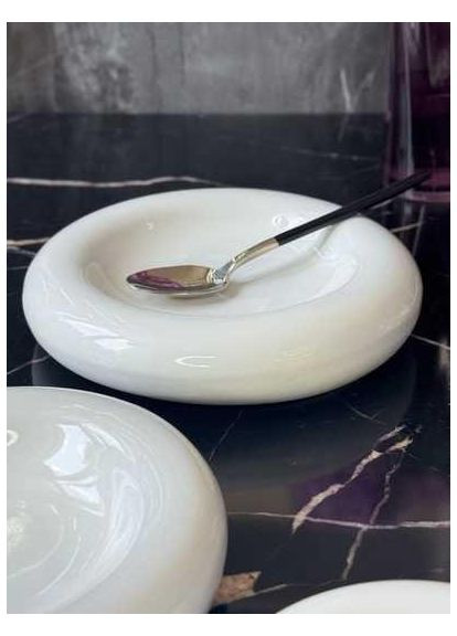 Тарелка "Каменный круг" белого цвета 16.5см OSM (365549076)