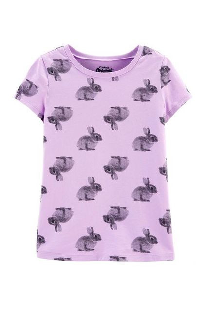 Бузкова літня футболка кролики 6/6 OshKosh