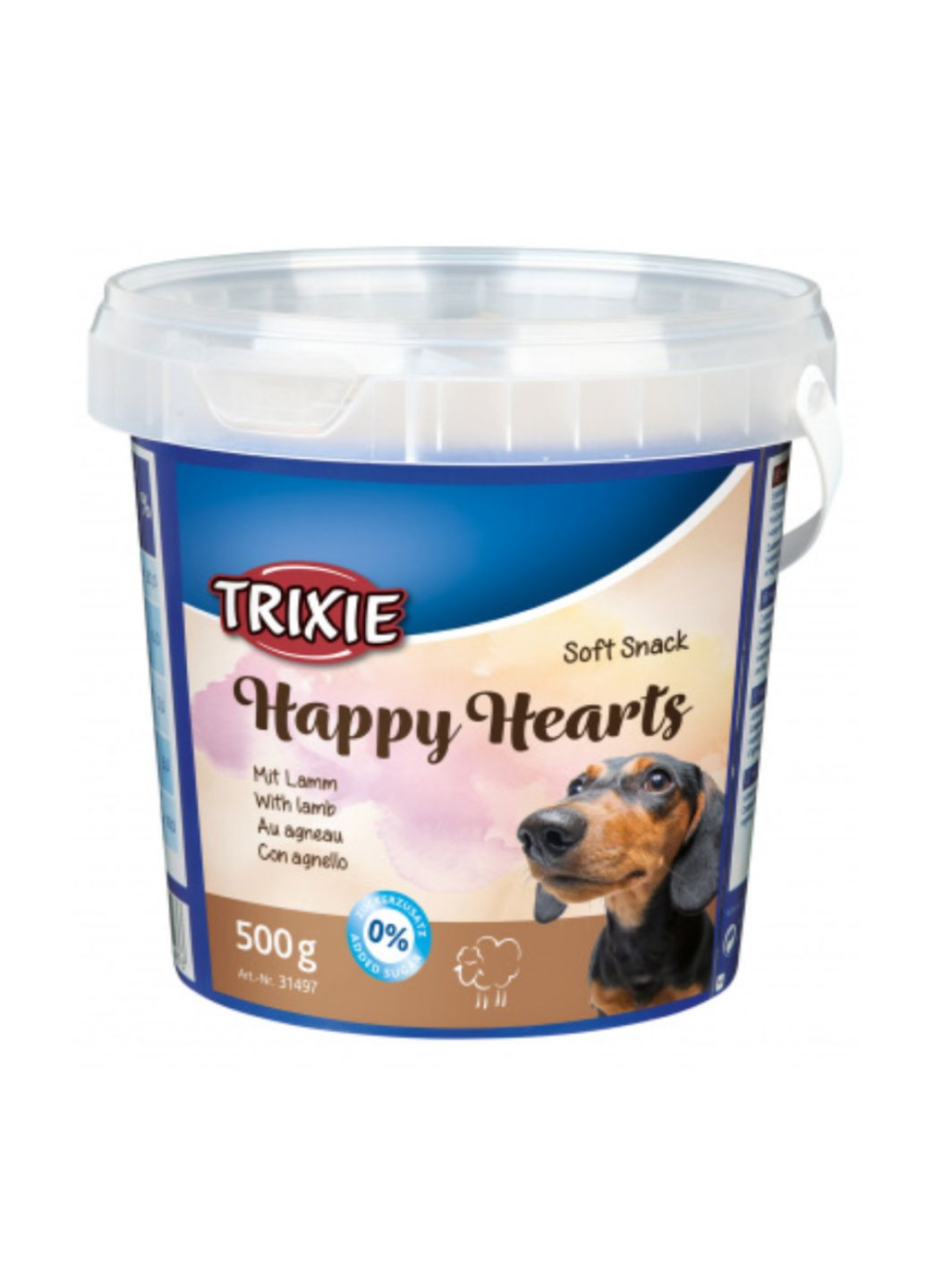 Мягкое лакомство Soft Snack Happy Hearts для собак, 500 грамм Trixie (293408245)