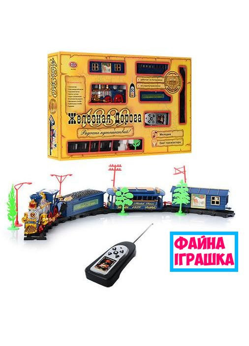 Железная дорога радиоуправляемая арт. Ретро Joy Toy(свет,дым,музыка) No Brand (301649034)
