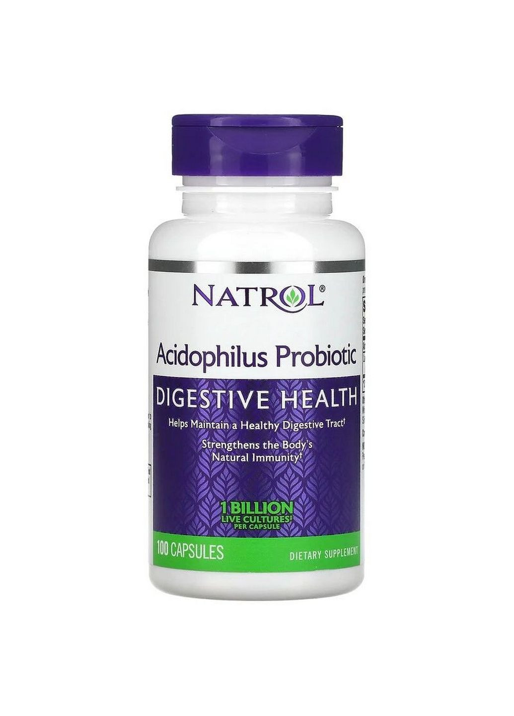 Пробиотики и пребиотики Acidophilus Probiotic, 100 капсул Natrol (293480261)