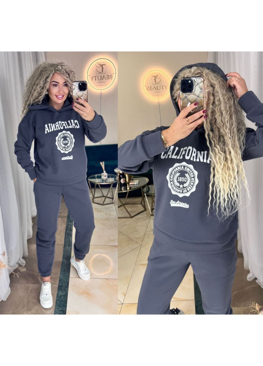 Костюм California тринитка на флісі,штани та худі з капюшоном Україна (362749568)