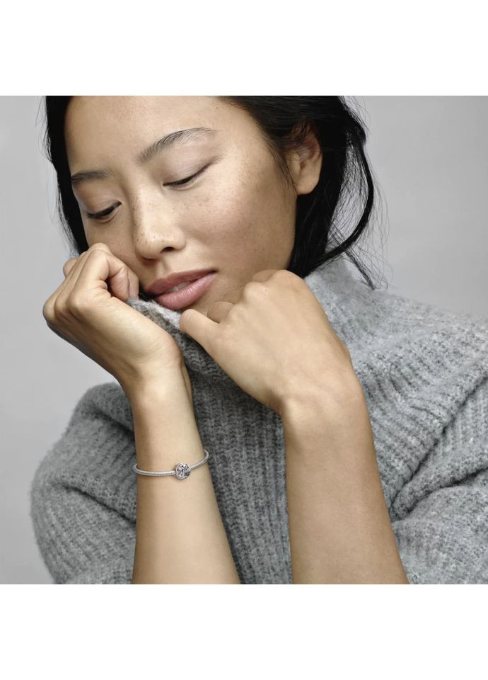 Срібний шарм Пандора "Справжня любов ніколи не вмирає" 792292C01 Kabluchka (355346305)