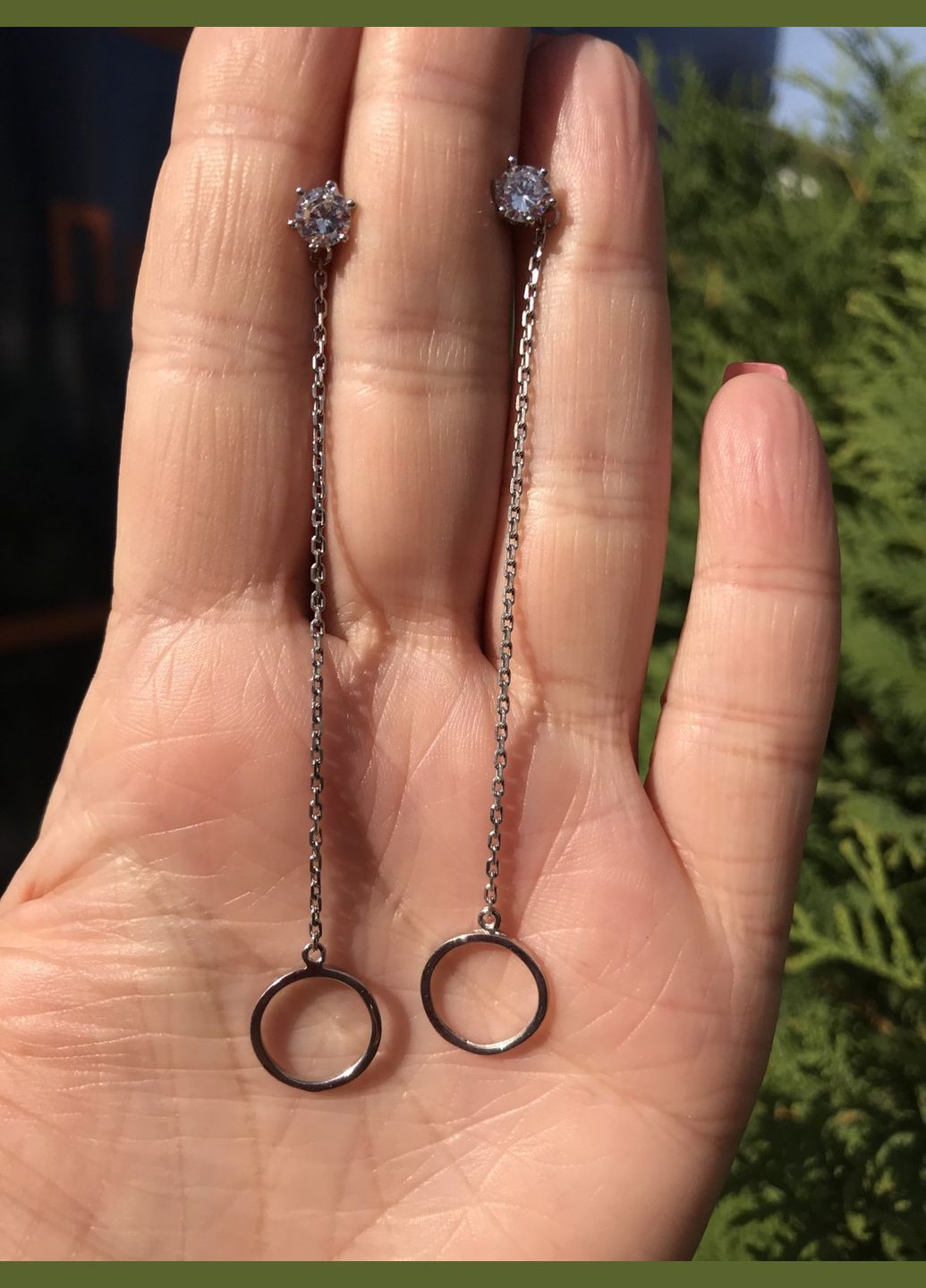 Серьги пусетигвоздики серебряные 7214.10 No Brand (316397553)