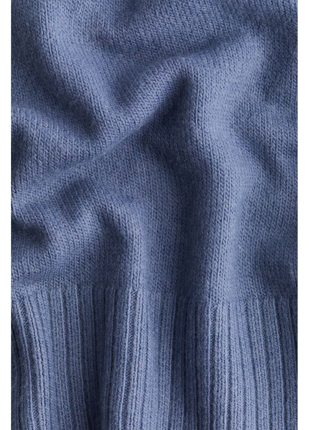 Синий зимний оверсайз-джемпер H&M