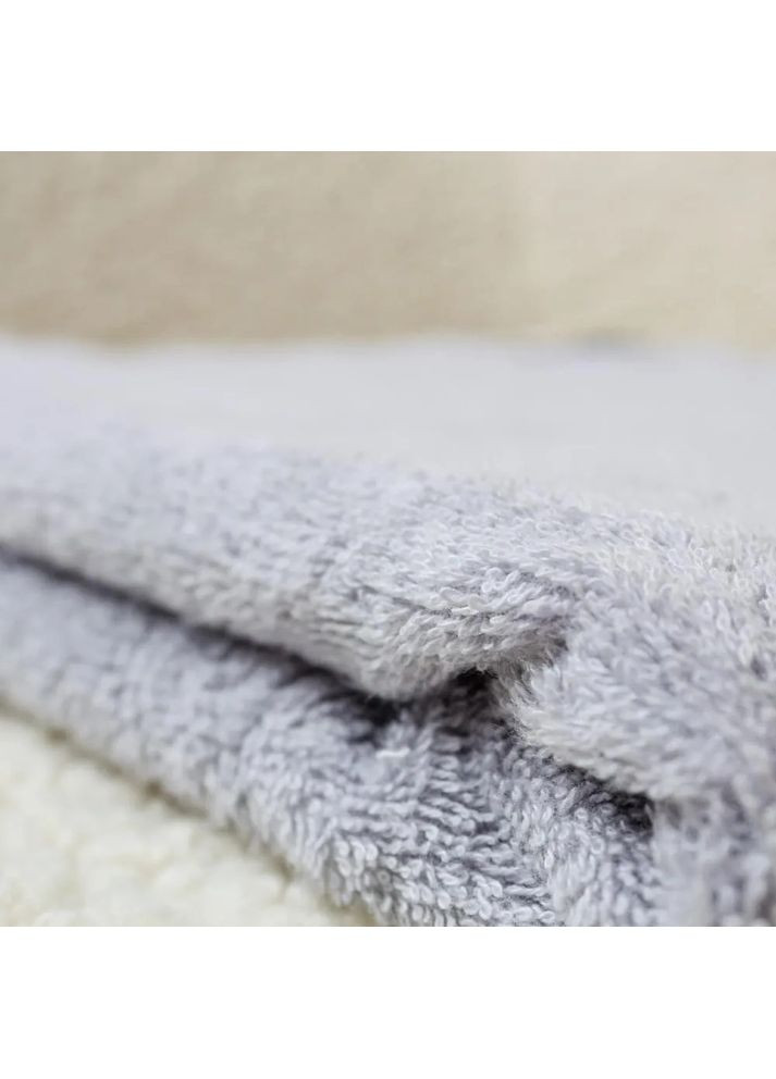 Полотенце для рук Aurora Р-04178_29744 50х90 см светло-серое ТЕП комбинированный