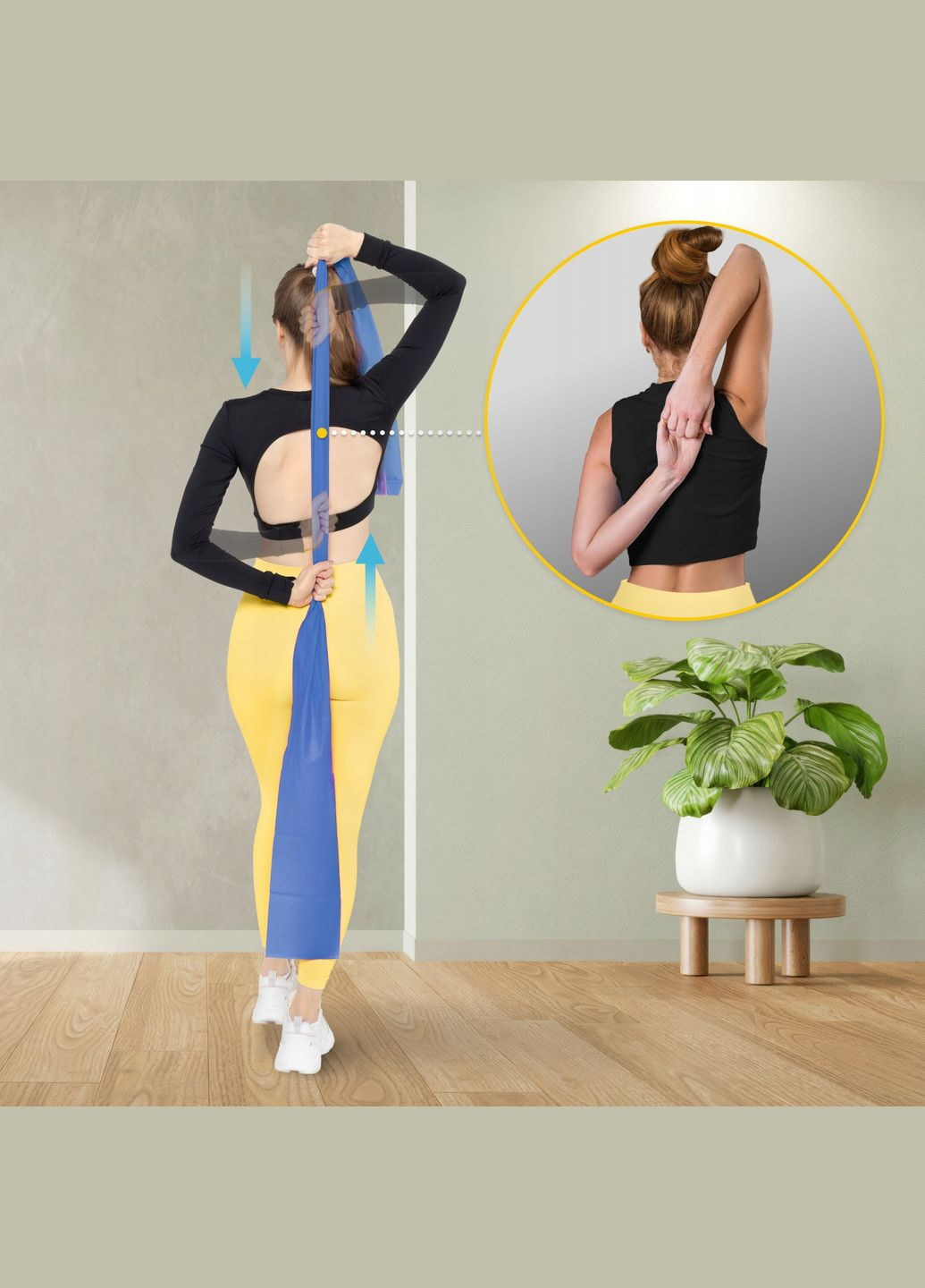 Лента-эспандер для спорта и реабилитации Flat Band 200 х 15 см 9-11 кг Blue () 4FIZJO P-5907222931660 (345710534)