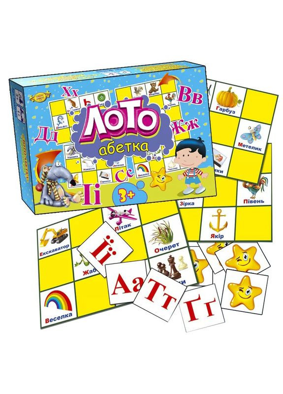 Дитяча розвиваюча гра "Лото. Абетка" MKM0305 укр. мовою Майстер (363266914)