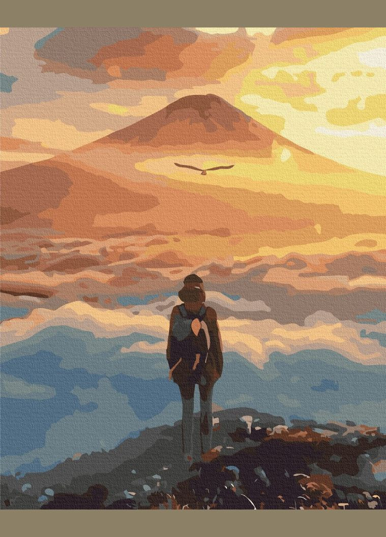 Пейзажі картини за номерами Райский краєвид 40х50 Розпис на полотні Картини у цифрах BS43544 Brushme (308988831)