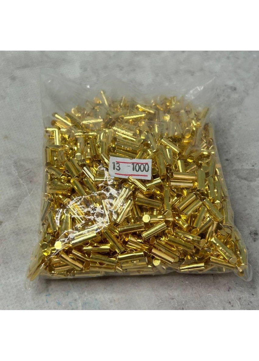 Конец-трубочка слайдер для украшений 13 мм – лимонное золото. Plus-plus (354795370)