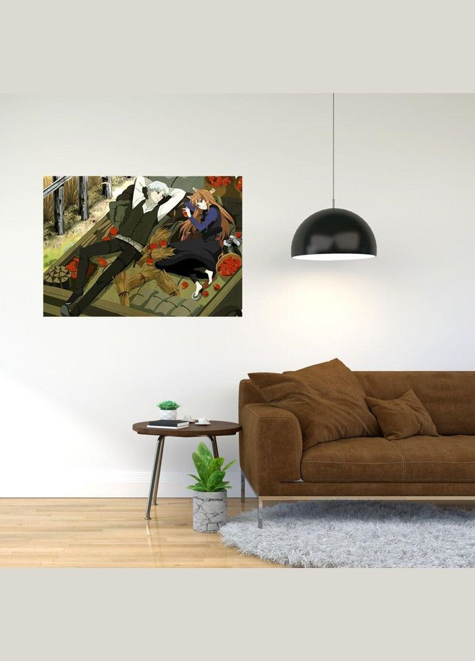 Плакат- с принтом Spice and Wolf A2 A1 Кавун постер (316211067)