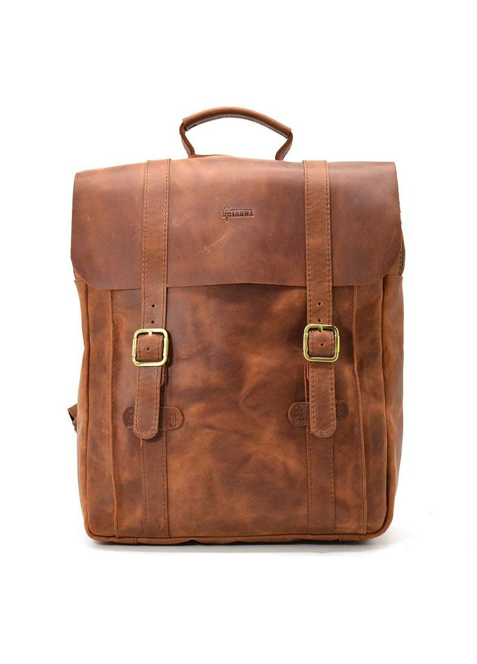 Сумка рюкзак для ноутбука из лошадиной кожи RB3420-3md коньячная TARWA (298684363)