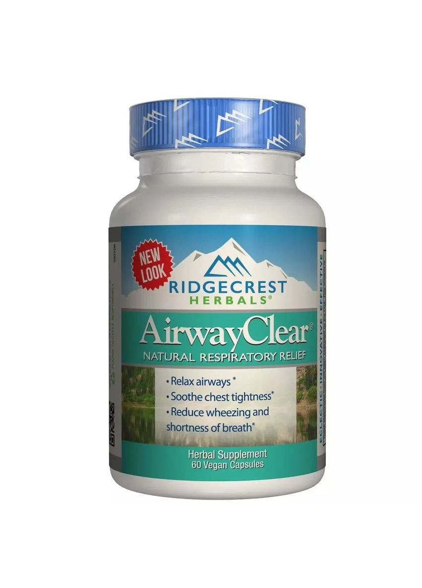 Натуральний Респіраторний Комплекс, AirwayClear,, 60 гелевих капсул Ridgecrest Herbals (371923093)
